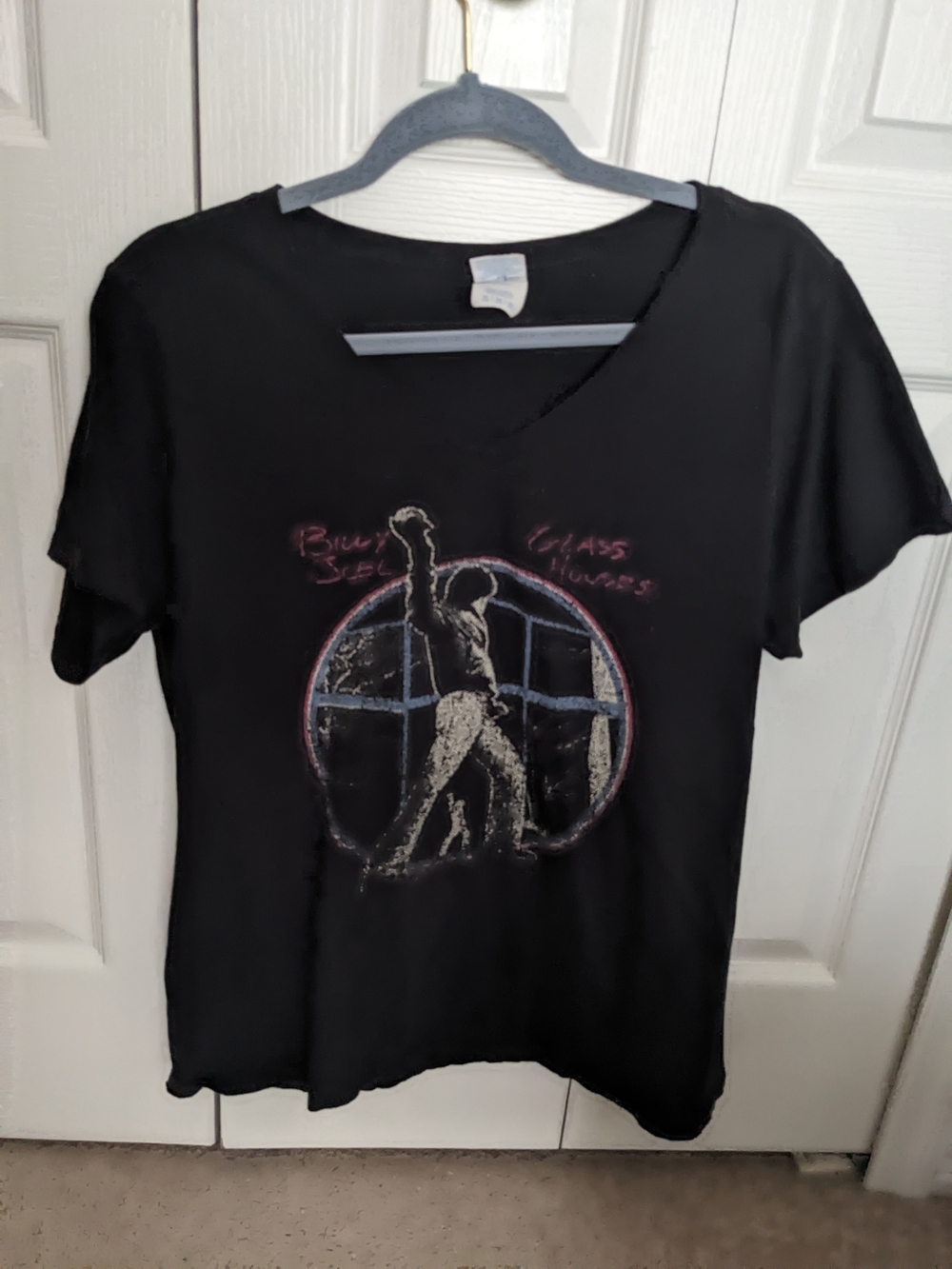 Single Stitch Billy Joel Glass Houses XL V Neck